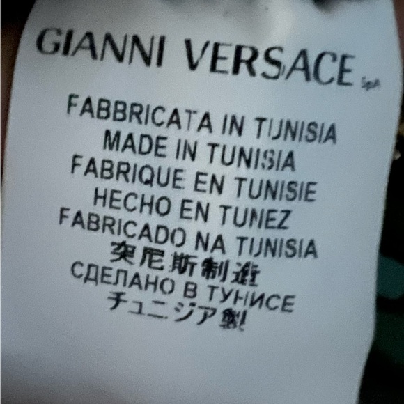 Versace Black Mini Dress with Gold Buttons - Picture 6 of 6